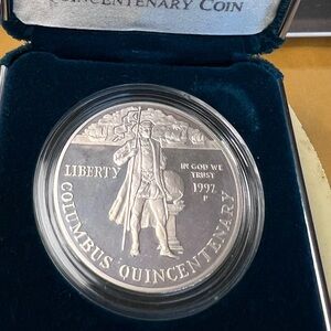 1992 Columbus Quincentenary Silver Coin